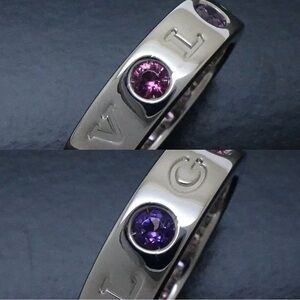 BVLGARI BULGARI Roman Sorbet Ring Amethyst Pink Tourmaline Diamond 18k WGold Box